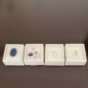 SOLD!!! Gemstones. Blue topaz, tanzanite & green amethyst.